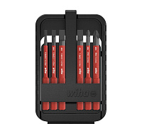 Набор бит slimBit electric slimVario шлиц, Phillips, 6 шт. в SlimBit box Wiha (43159)