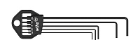 Набор ключей 6-тигранных 352 HM 5B HALTER 5 шт Wiha (06382)