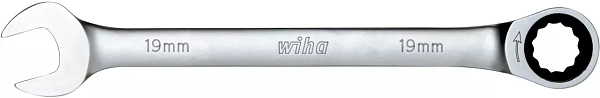 Комбинированный трещоточный гаечный ключ 19 мм Wiha (44660)