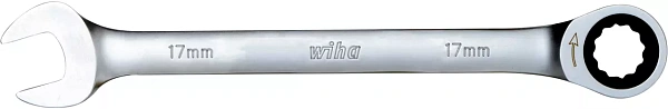 Комбинированный трещоточный гаечный ключ 17 мм Wiha (44658)